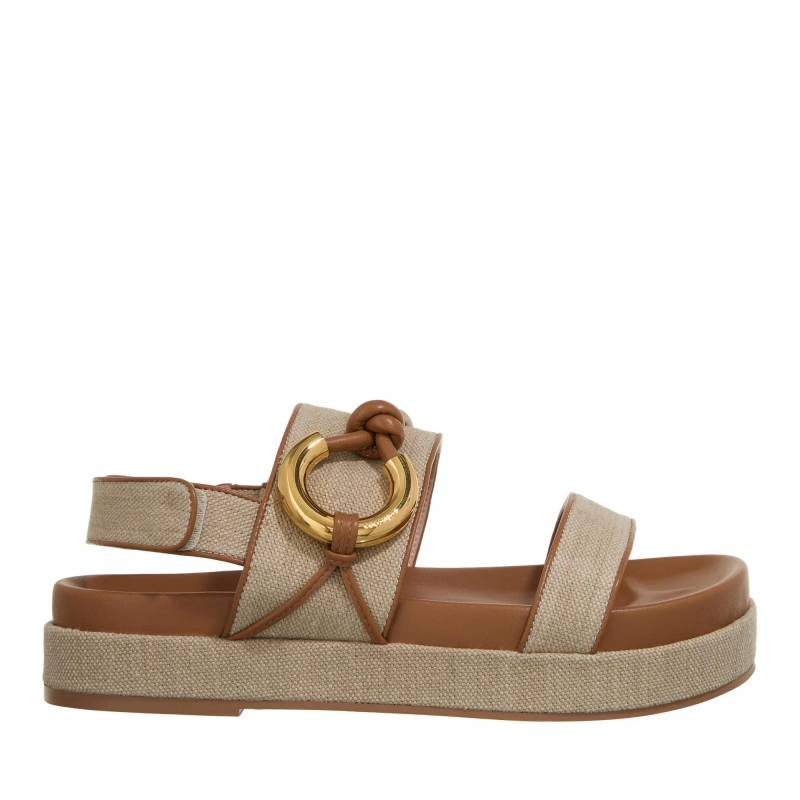 Coccinelle Sandalen - Coccinellecarmy Canvas Bi - Gr. 36 (EU) - in Beige - für Damen von Coccinelle