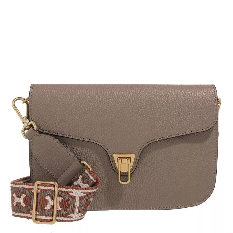 Coccinelle Schultertasche - Beat Soft Ribb - Gr. unisize - in Taupe - für Damen von Coccinelle