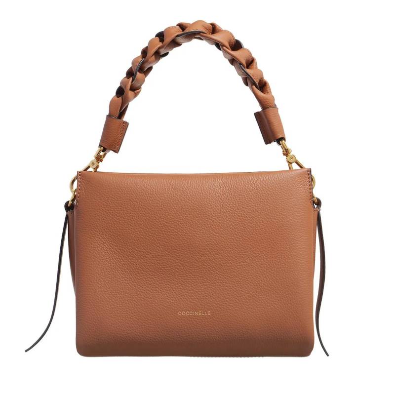 Coccinelle Schultertasche - Boheme Grana Double - Gr. unisize - in Braun - für Damen von Coccinelle