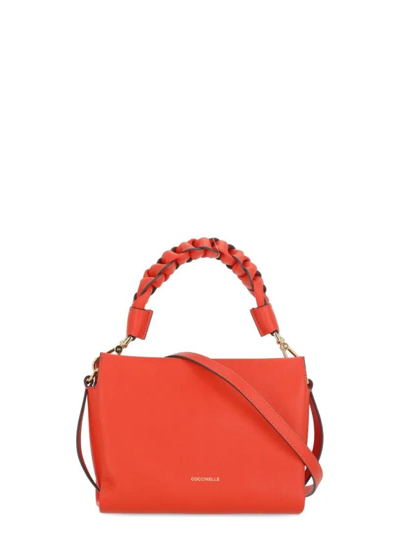 Coccinelle Schultertasche - Boheme Grana Double - Gr. unisize - in Orange - für Damen von Coccinelle