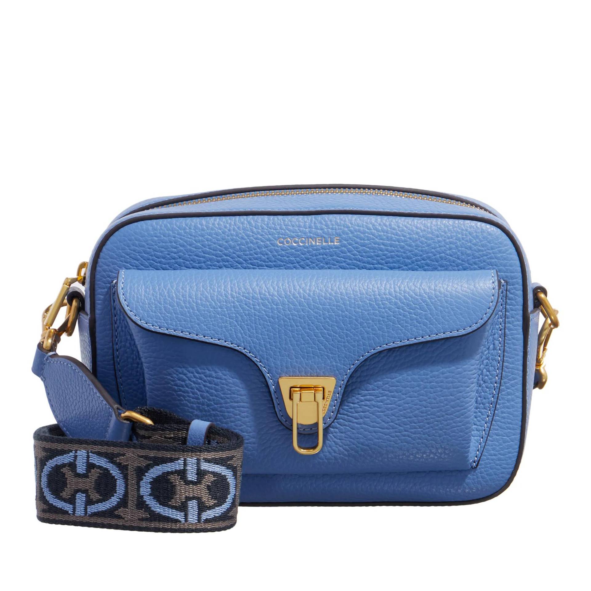 Coccinelle Schultertasche - Coccinelle Beat Soft Ribb - Gr. unisize - in Blau - für Damen von Coccinelle