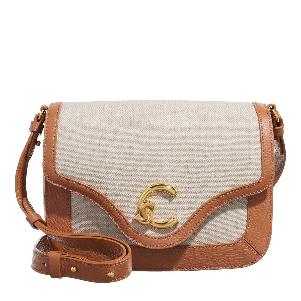 Coccinelle Schultertasche - Coccinelle C-Me Canvas - Gr. unisize - in Braun - für Damen von Coccinelle