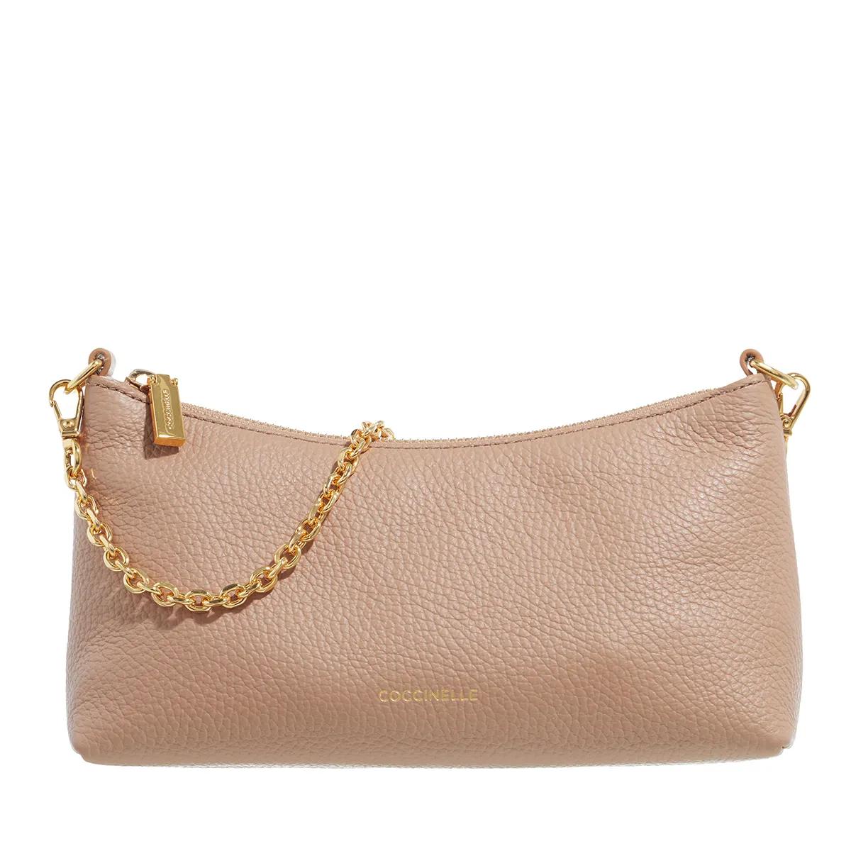 Coccinelle Schultertasche - Coccinelleaura - Gr. unisize - in Beige - für Damen von Coccinelle