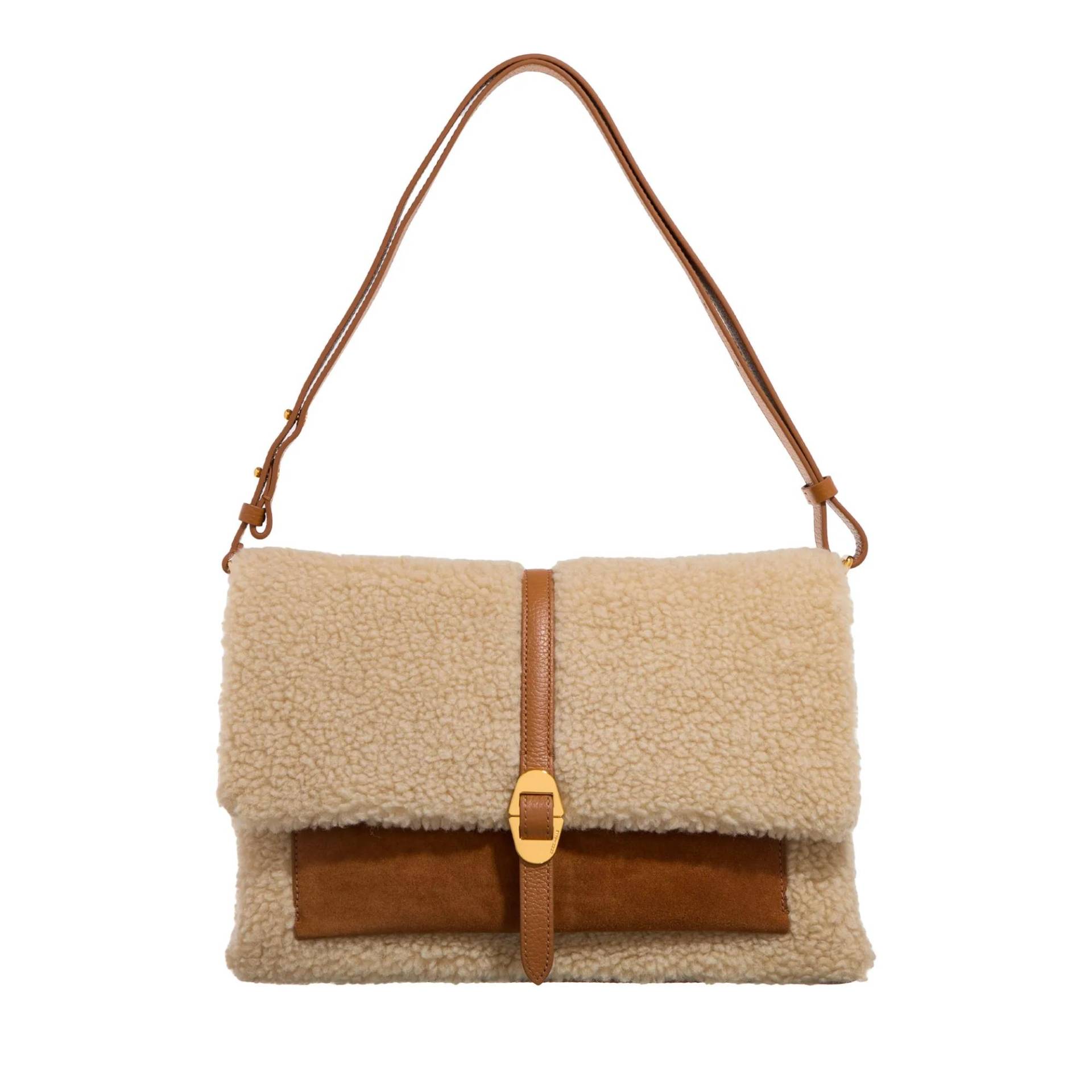 Coccinelle Schultertasche - Coccinelledorian Eco She. - Gr. unisize - in Beige - für Damen von Coccinelle