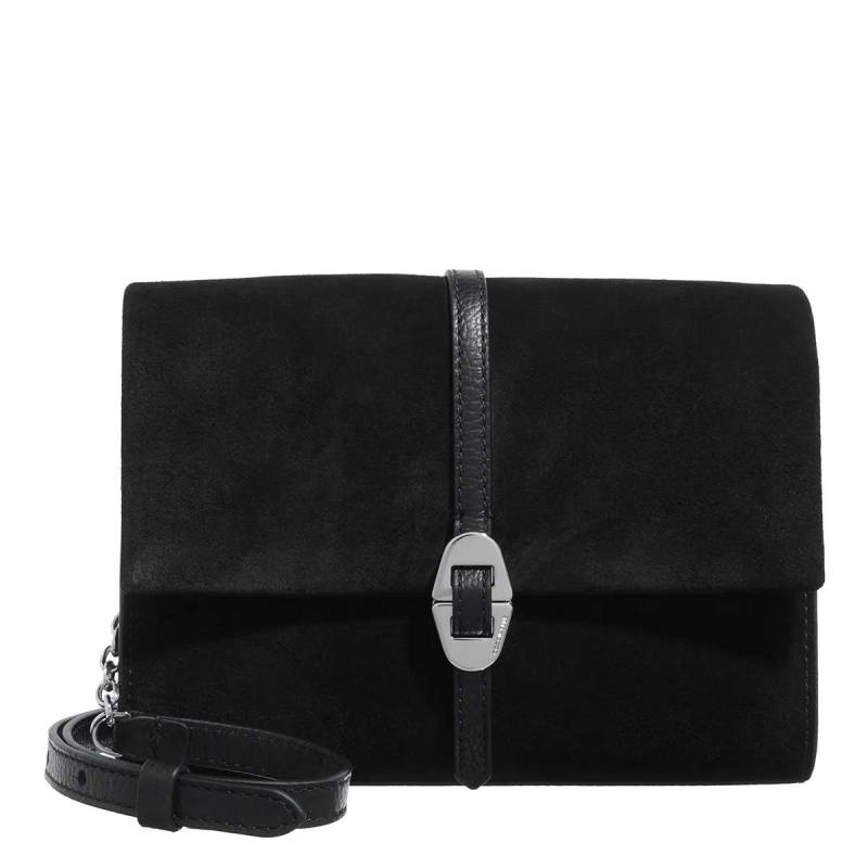 Coccinelle Schultertasche - Coccinelledorian Suede - Gr. unisize - in Schwarz - für Damen von Coccinelle