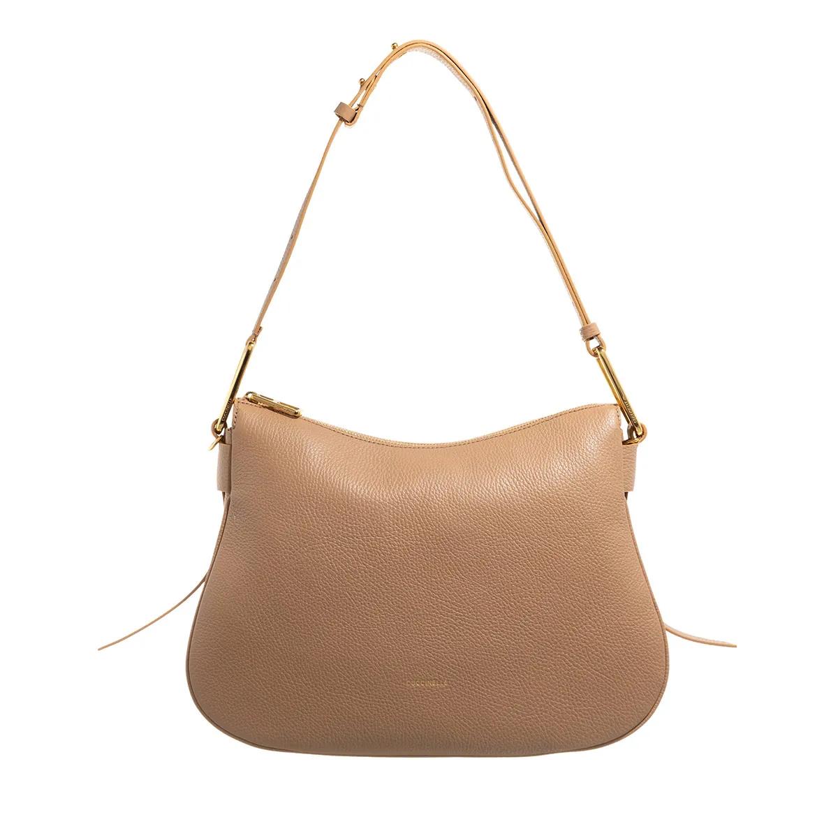 Coccinelle Schultertasche - Coccinellemagie Soft - Gr. unisize - in Cognacbraun - für Damen von Coccinelle