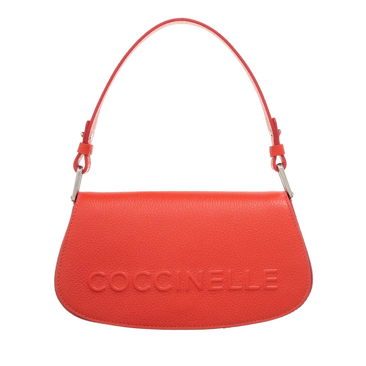 Coccinelle Schultertasche - Coccinellemyrtha Maxi Log - Gr. unisize - in Rot - für Damen von Coccinelle