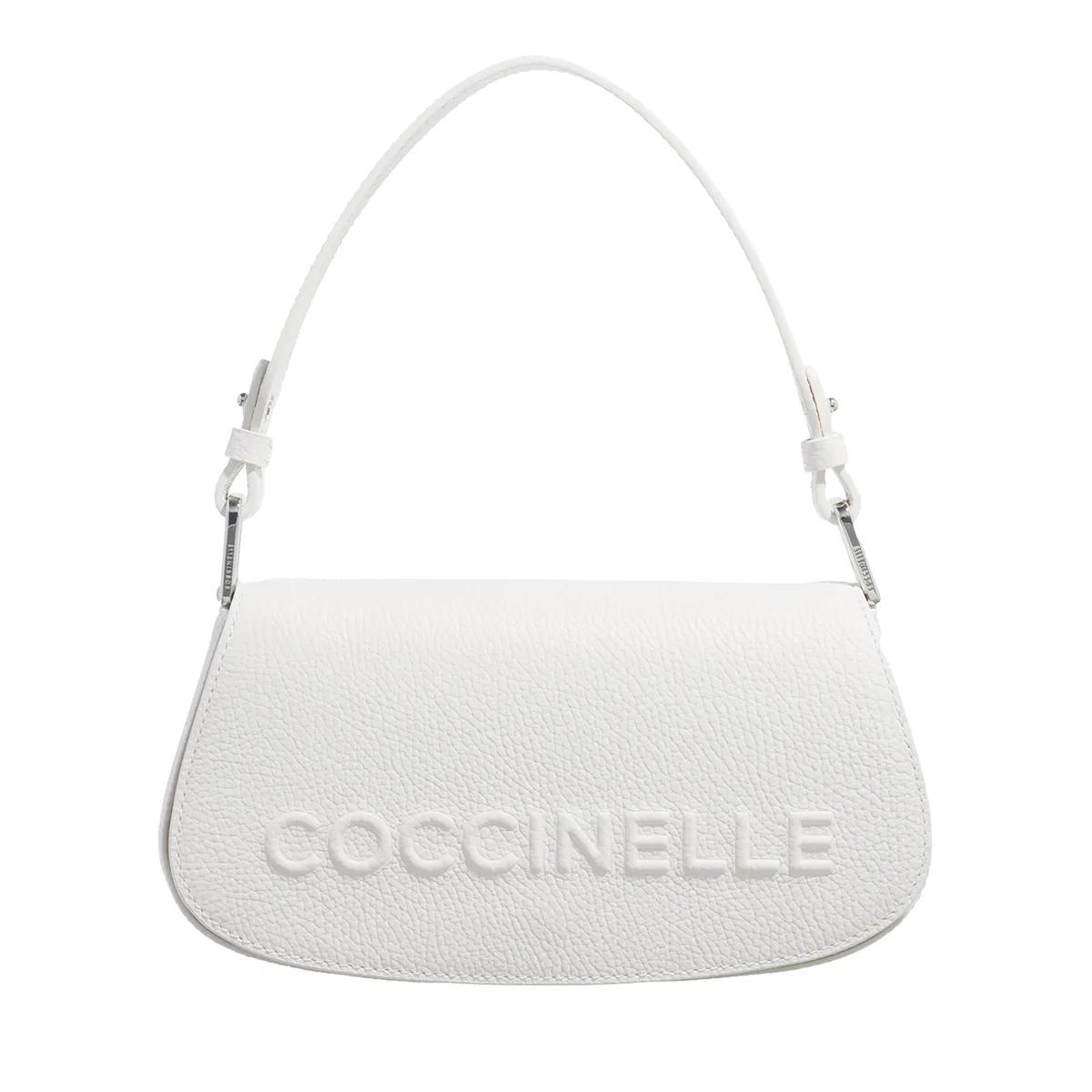 Coccinelle Schultertasche - Coccinellemyrtha Maxi Log - Gr. unisize - in Weiß - für Damen von Coccinelle