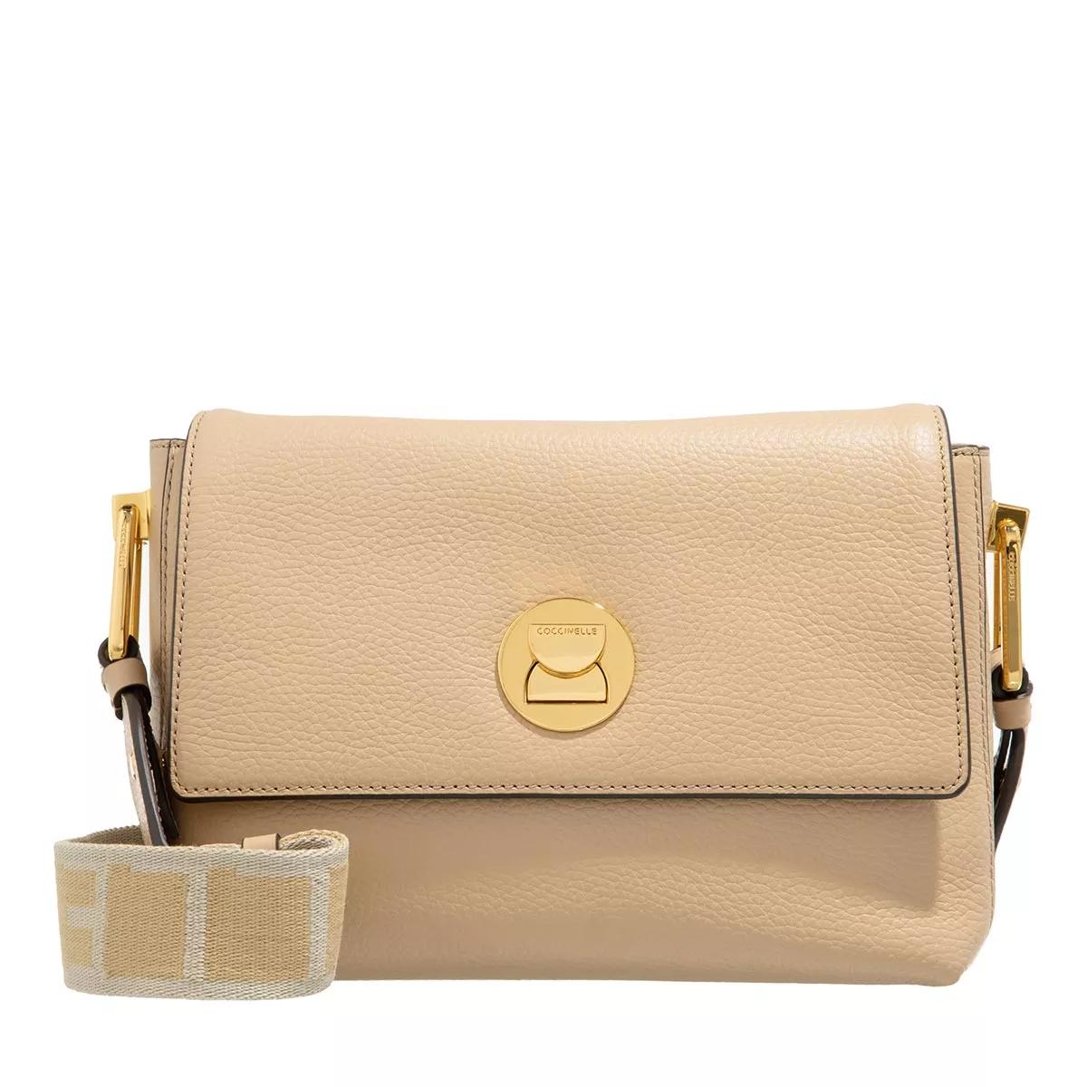 Coccinelle Schultertasche - Liya Signature - Gr. unisize - in Beige - für Damen von Coccinelle