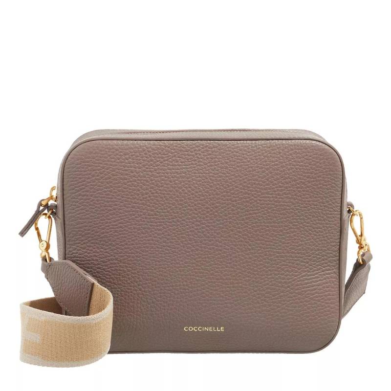 Coccinelle Schultertasche - Tebe - Gr. unisize - in Taupe - für Damen von Coccinelle