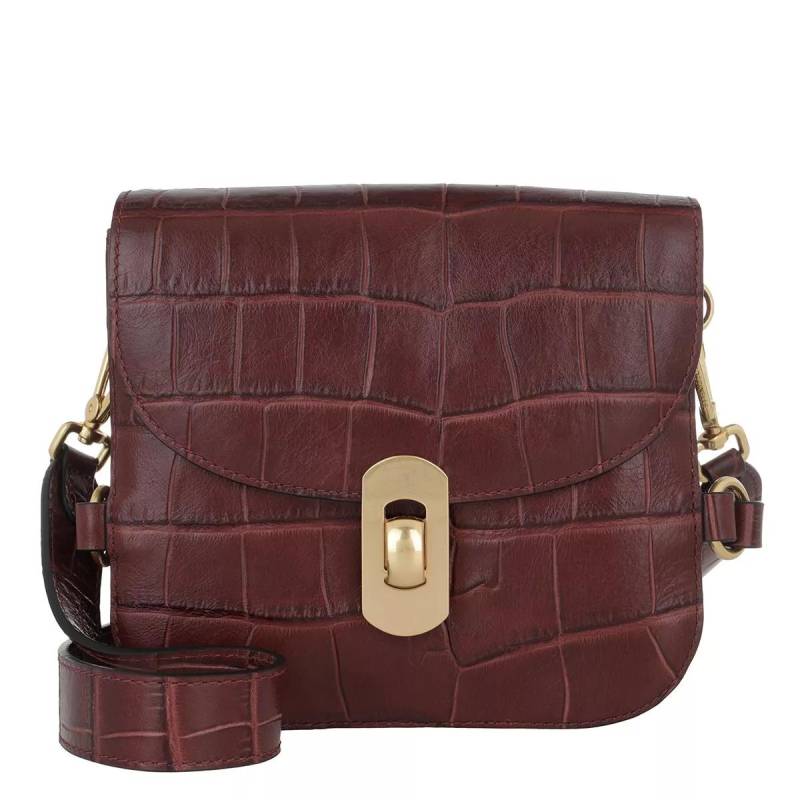 Coccinelle Schultertasche - Zaniah Croco Maxi Crossbody Leather - Gr. unisize - in Braun - für Damen von Coccinelle