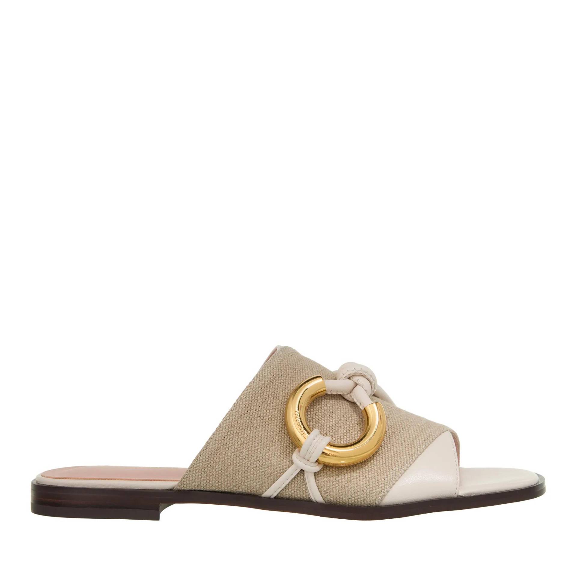 Coccinelle Slipper & Pantoletten - Coccinellecarmy Canvas Bi - Gr. 36 (EU) - in Beige - für Damen von Coccinelle