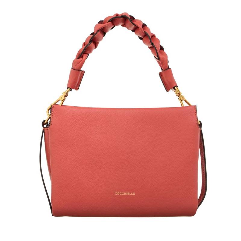 Coccinelle Schultertasche - Boheme Grana Double - Gr. unisize - in Orange - für Damen von Coccinelle