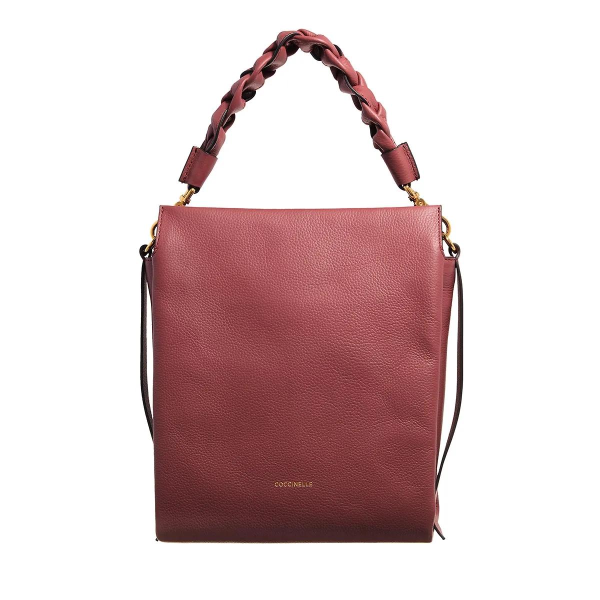 Coccinelle Schultertasche - Boheme Grana Double - Gr. unisize - in Rot - für Damen von Coccinelle