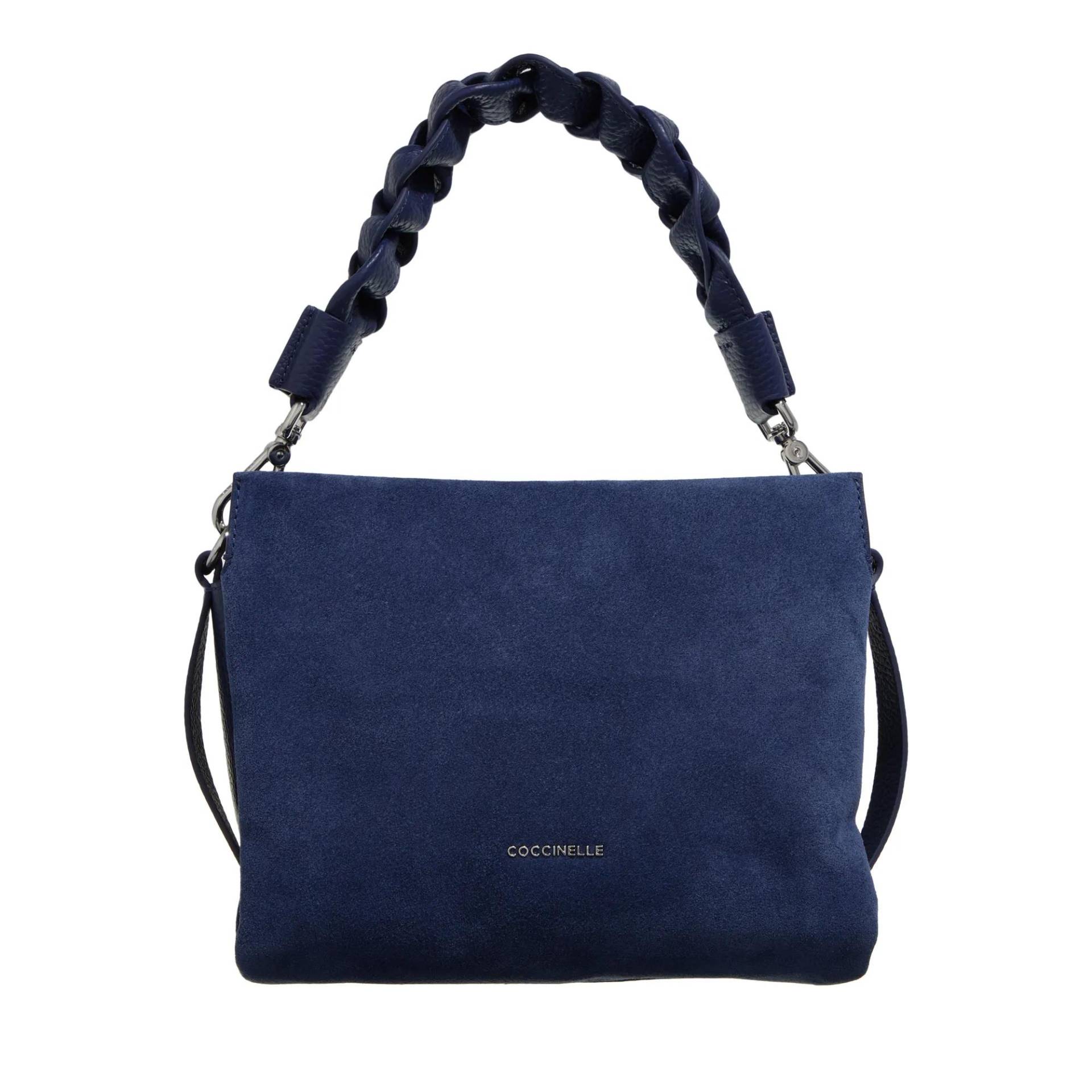 Coccinelle Schultertasche - Boheme Suede Bimaterial - Gr. unisize - in Blau - für Damen von Coccinelle