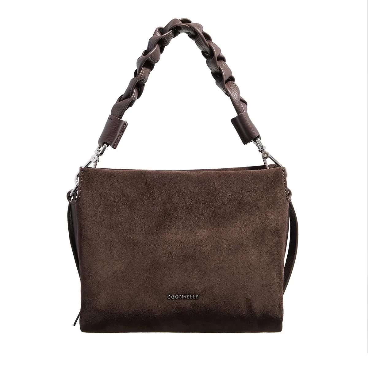 Coccinelle Umhängetasche - Boheme Suede Bimaterial - Gr. unisize - in Braun - für Damen von Coccinelle