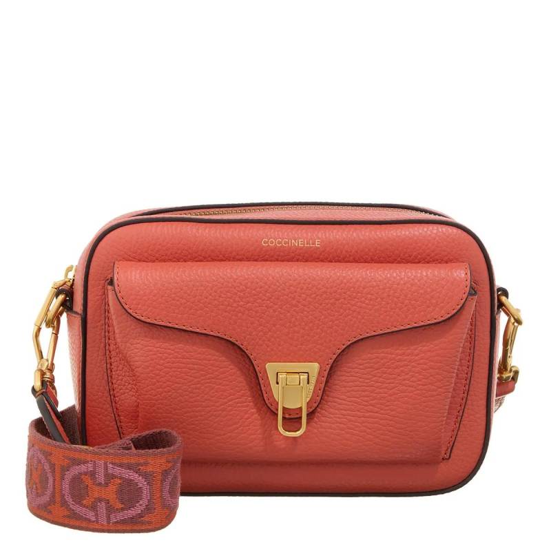 Coccinelle Schultertasche - Coccinelle Beat Soft Ribb - Gr. unisize - in Orange - für Damen von Coccinelle