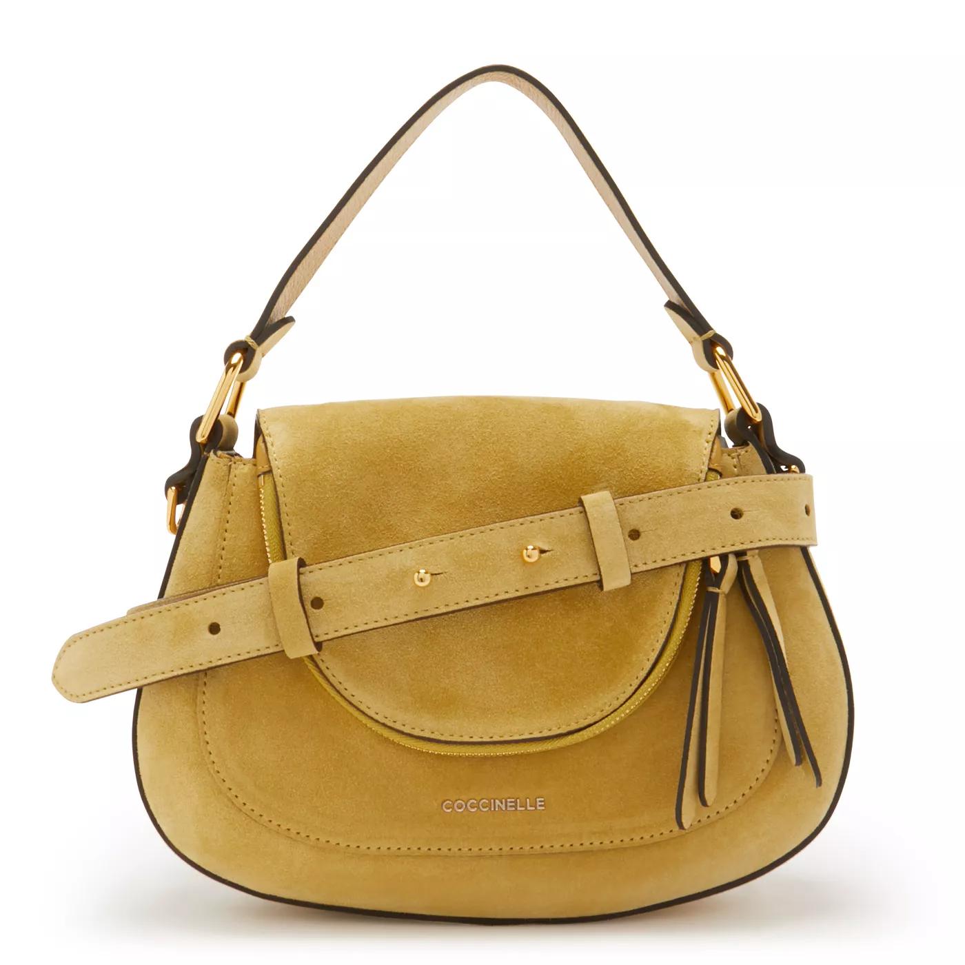 Coccinelle Umhängetasche - Coccinelle Sole Suede damen Handtasche Gelb E1NAM1 - Gr. unisize - in Gelb - für Damen von Coccinelle