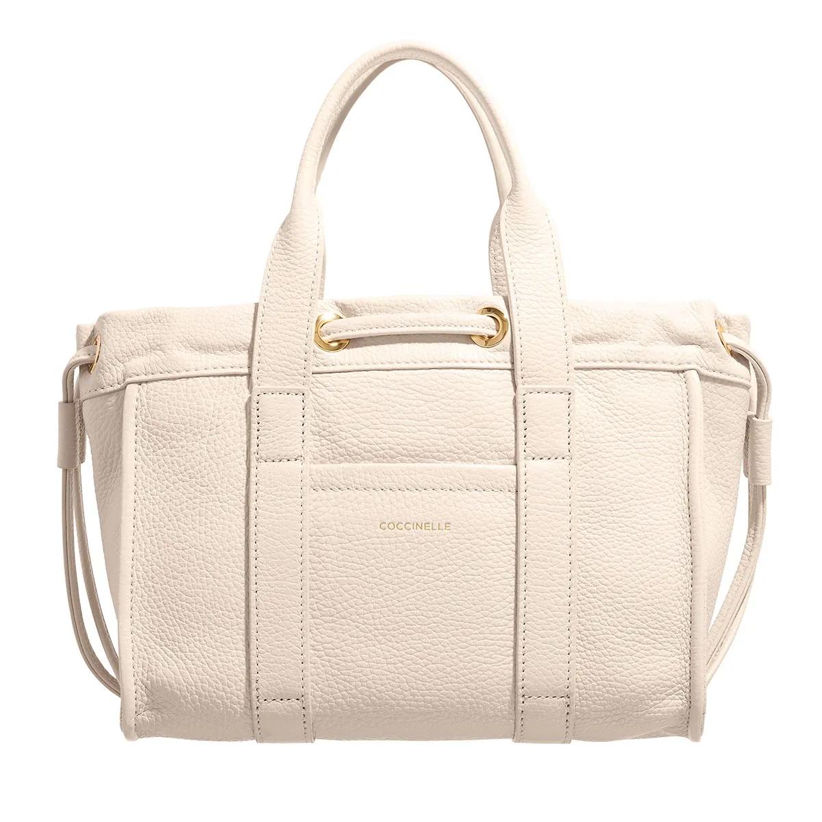 Coccinelle Schultertasche - Coccinelle2Day Signature - Gr. unisize - in Creme - für Damen von Coccinelle