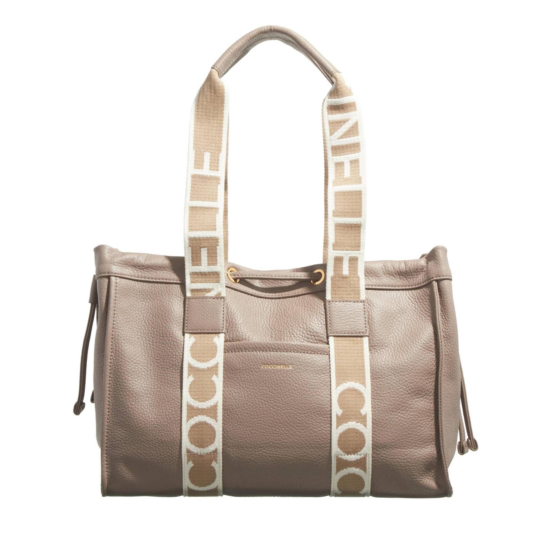 Coccinelle Schultertasche - Coccinelle2Day Signature - Gr. unisize - in Taupe - für Damen von Coccinelle