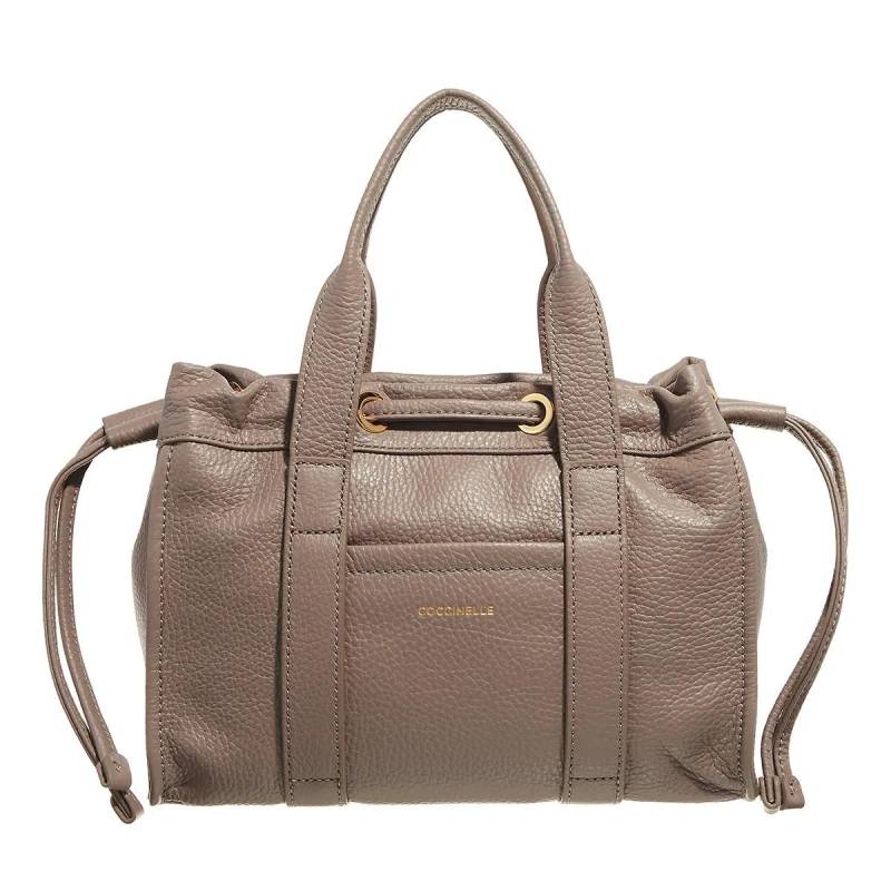 Coccinelle Schultertasche - Coccinelle2Day Signature - Gr. unisize - in Taupe - für Damen von Coccinelle