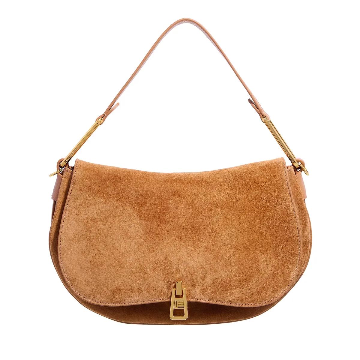 Coccinelle Umhängetasche - Coccinellemagie Suede Bim - Gr. unisize - in Cognacbraun - für Damen von Coccinelle