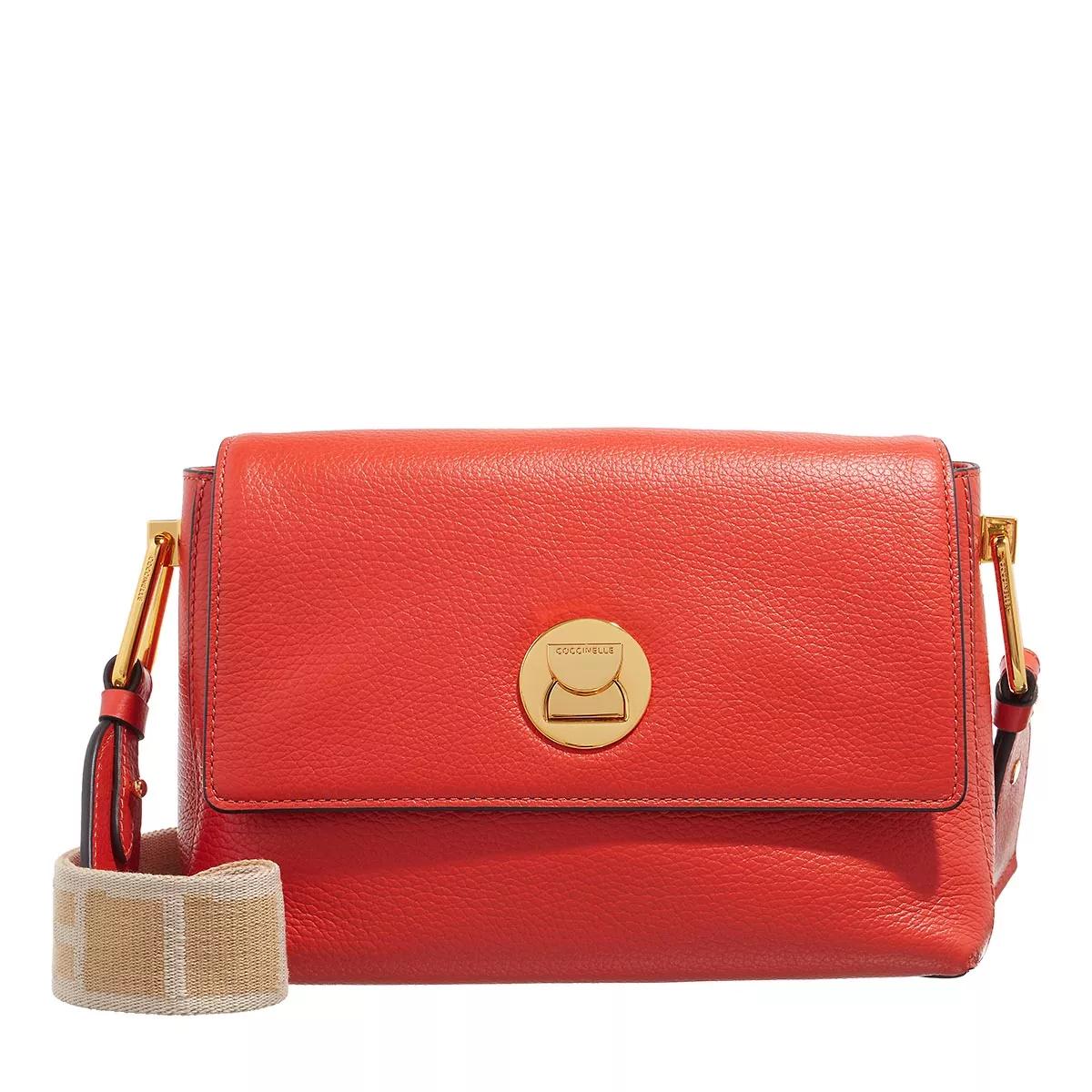 Coccinelle Schultertasche - Liya Signature - Gr. unisize - in Orange - für Damen von Coccinelle