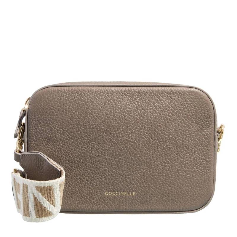 Coccinelle Schultertasche - Tebe - Gr. unisize - in Taupe - für Damen von Coccinelle