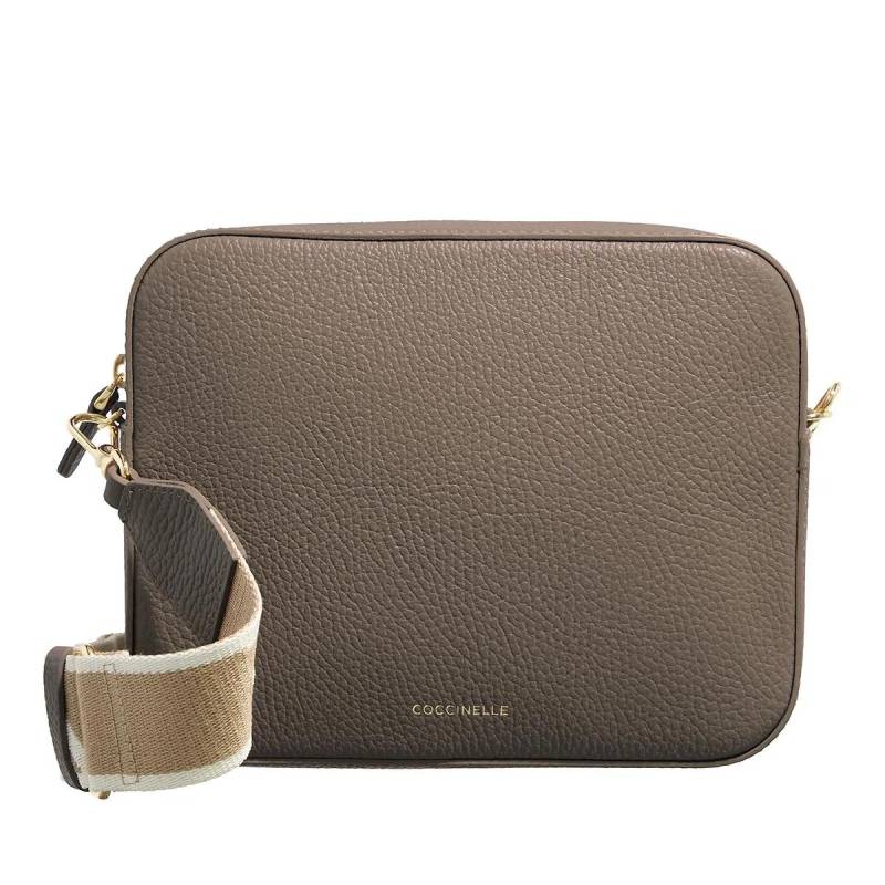 Coccinelle Schultertasche - Tebe - Gr. unisize - in Taupe - für Damen von Coccinelle