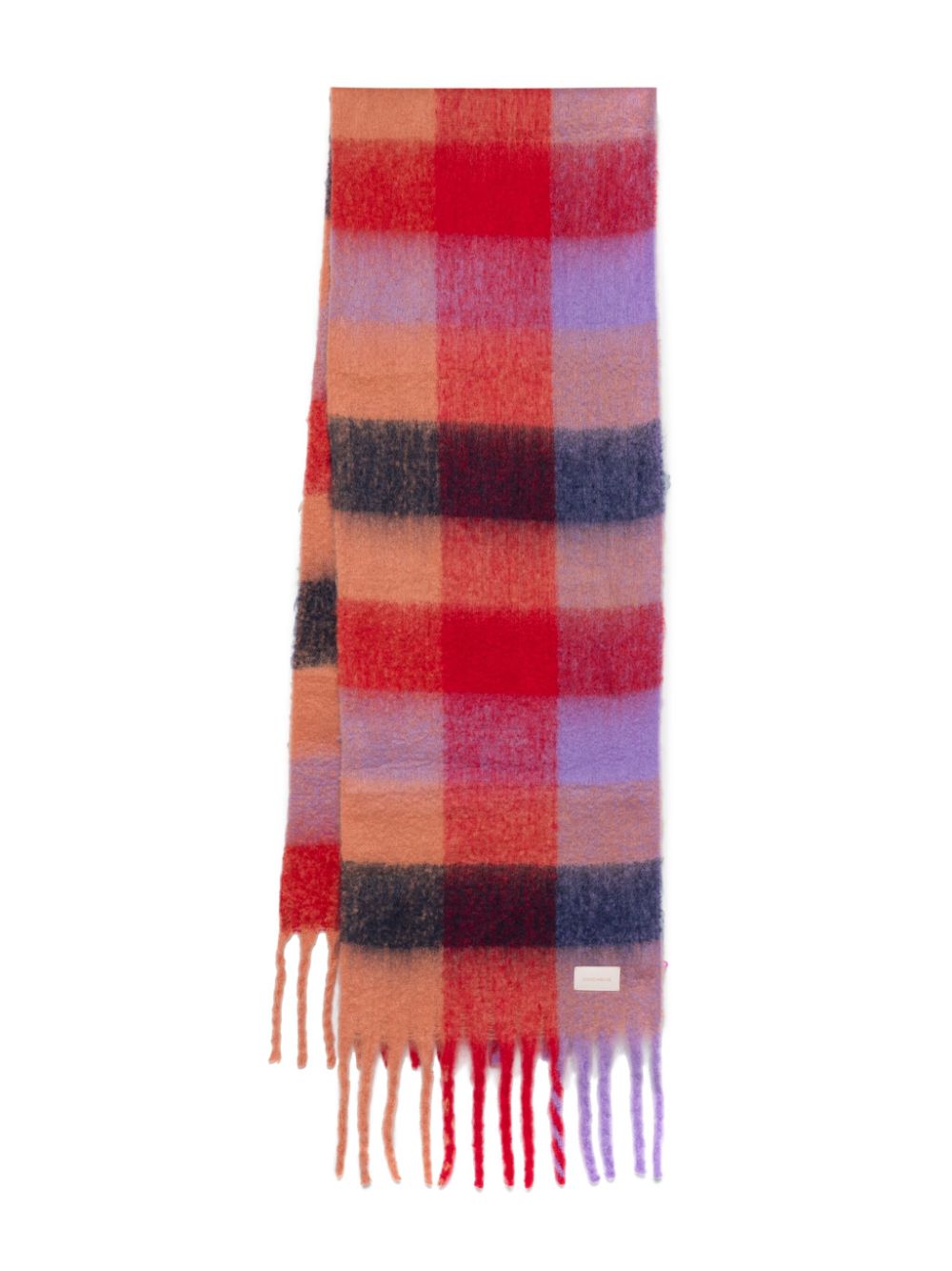 Coccinelle checked scarf - Purple von Coccinelle