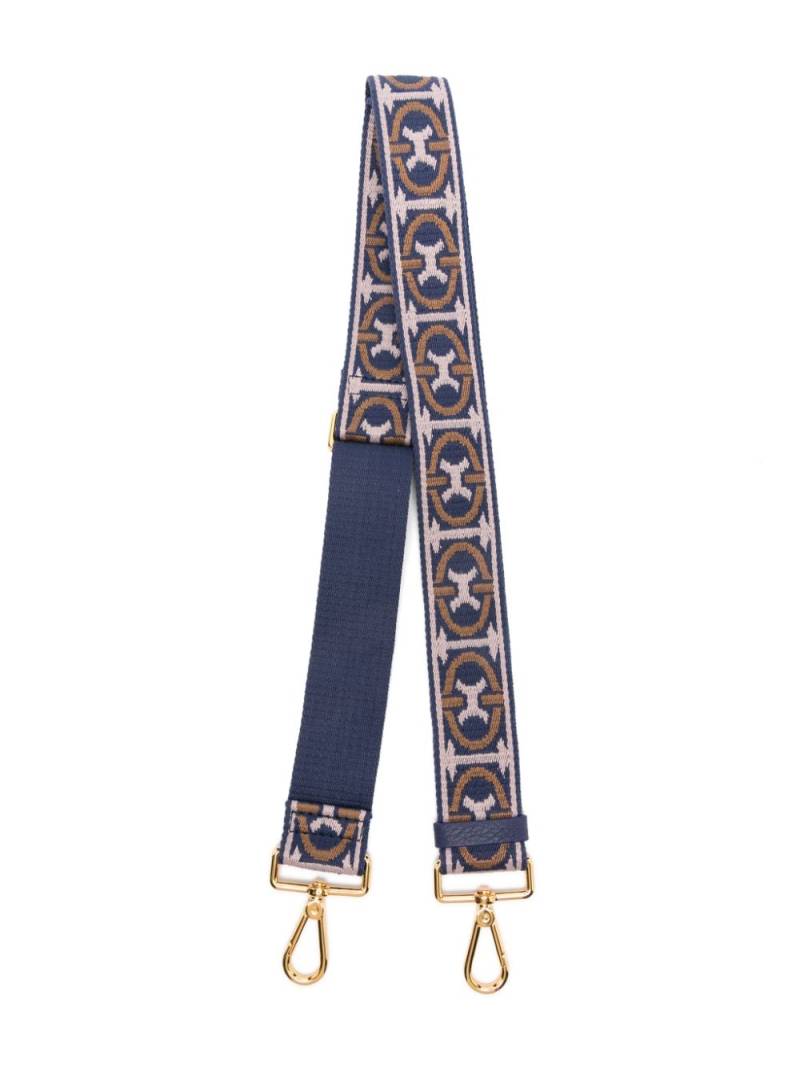 Coccinelle embroidered bag strap - Blue von Coccinelle