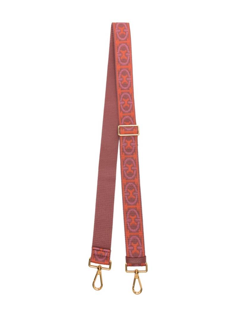 Coccinelle embroidered bag strap - Pink von Coccinelle