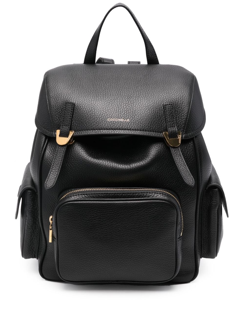 Coccinelle grained-leather backpack - Black von Coccinelle