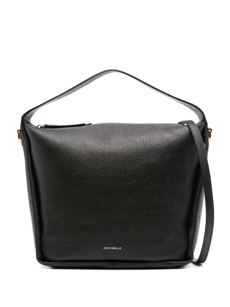 Coccinelle grained leather tote bag - Black von Coccinelle