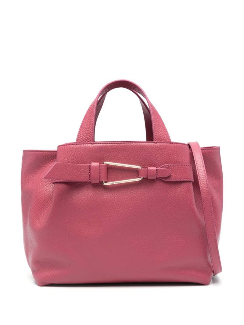 Coccinelle logo-debossed leather tote bag - Pink von Coccinelle