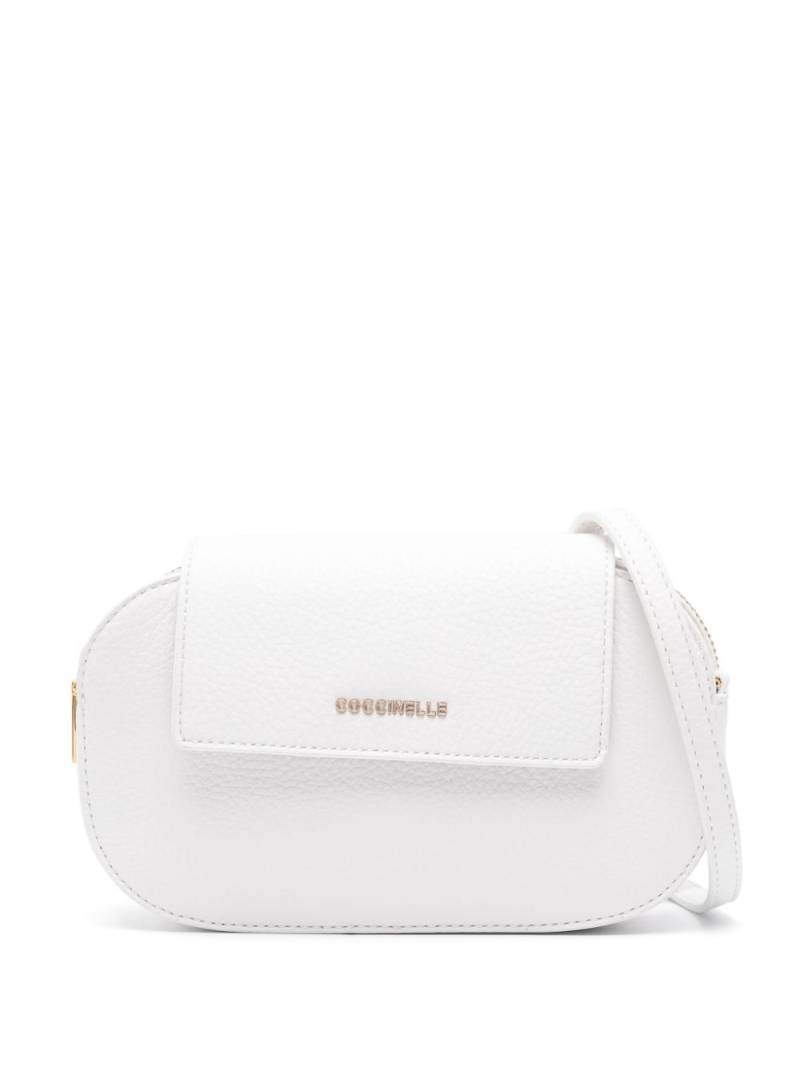 Coccinelle logo-lettering cross body bag - White von Coccinelle