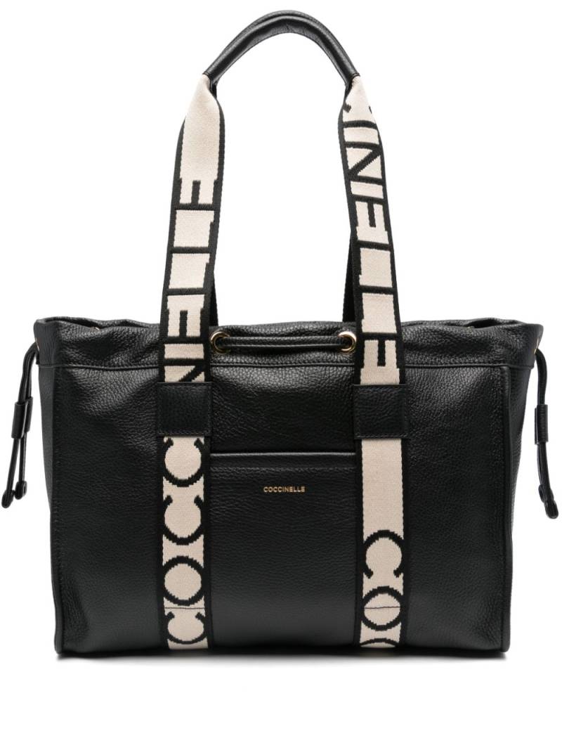 Coccinelle medium 2day Signature tote bag - Black von Coccinelle