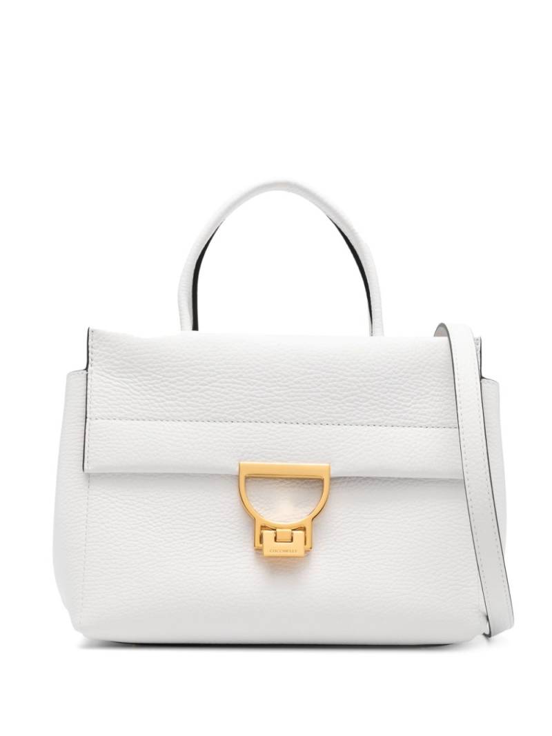 Coccinelle medium Arlettis leather tote bag - White von Coccinelle