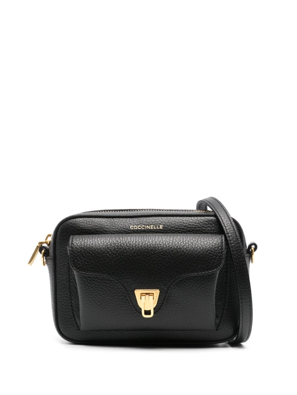 Coccinelle mini Beat leather crossbody bag - Black von Coccinelle