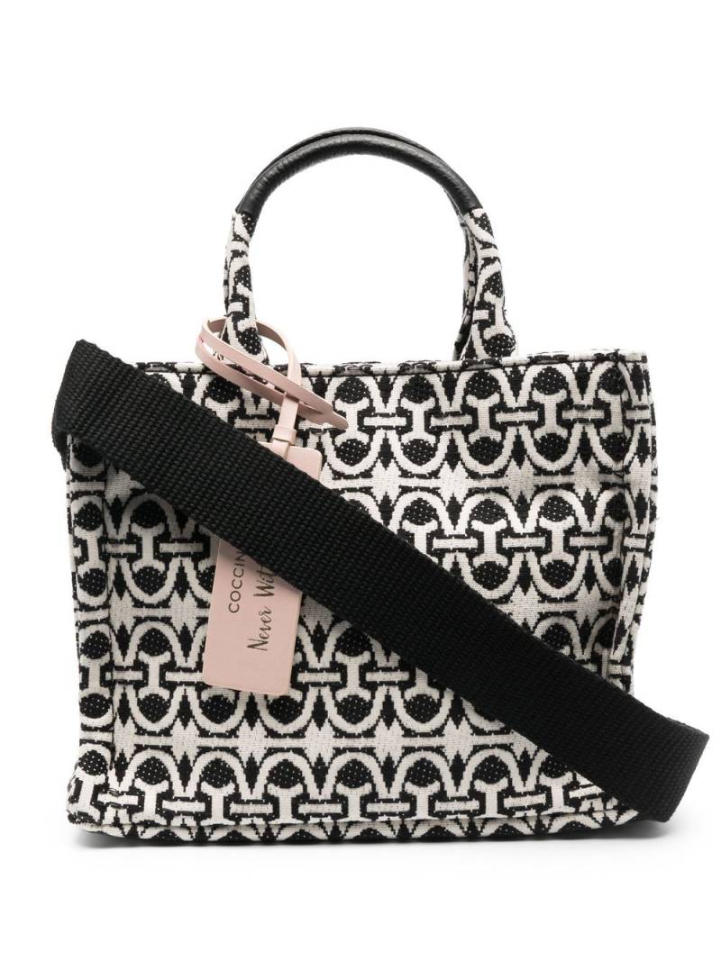 Coccinelle monogram-pattern tote-bag - White von Coccinelle