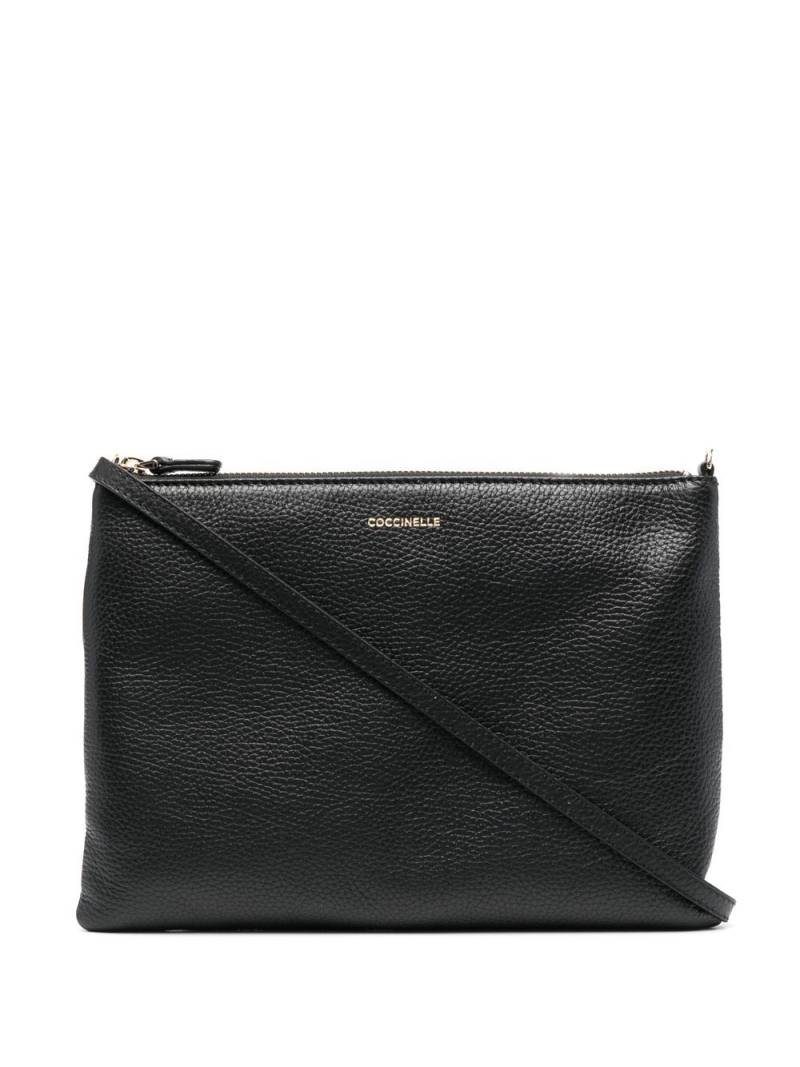 Coccinelle pebble-texture leather crossbody bag - Black von Coccinelle