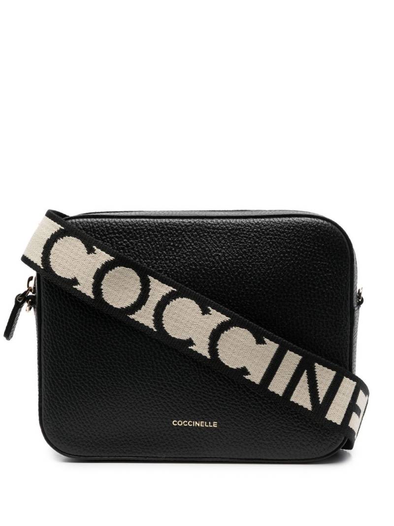 Coccinelle pebbled-leather crossbody bag - Black von Coccinelle