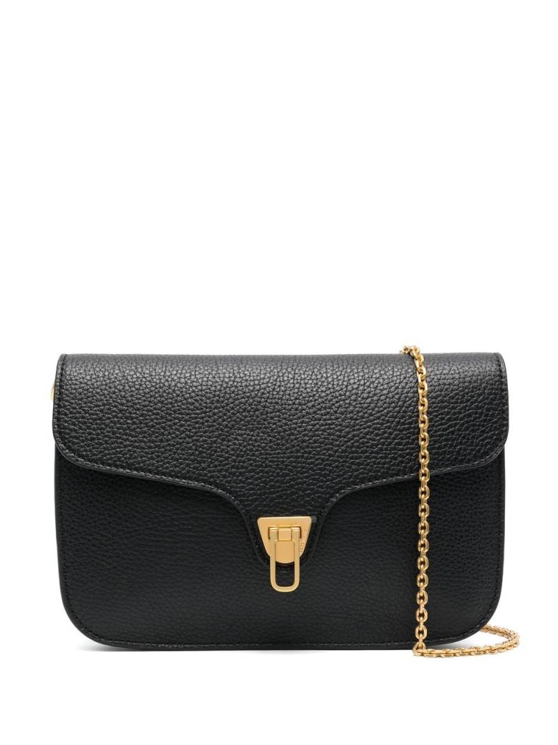 Coccinelle pebbled-textured crossbody bag - Black von Coccinelle