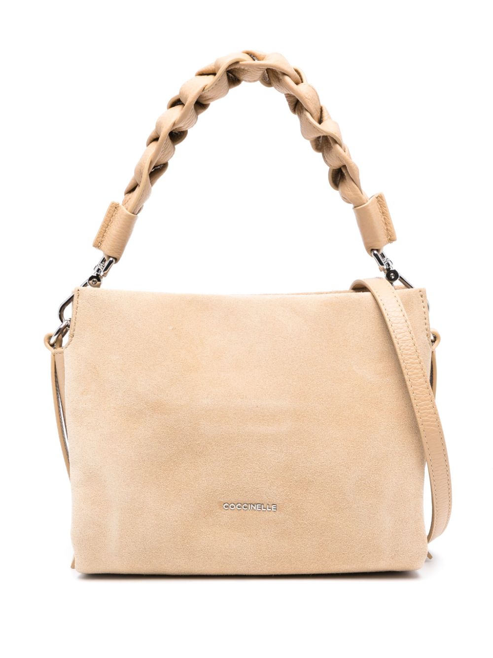 Coccinelle small Boheme suede tote bag - Neutrals von Coccinelle