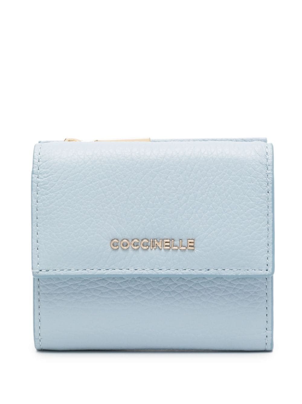 Coccinelle small Metallic Soft leather wallet - Blue von Coccinelle