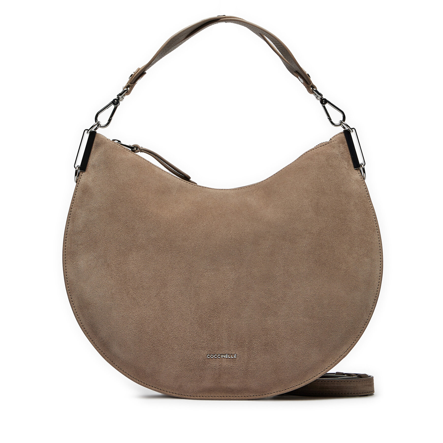 Handtasche Coccinelle QKG Coccinellesunup Suede E1 QKG 13 01 01 Beige von Coccinelle