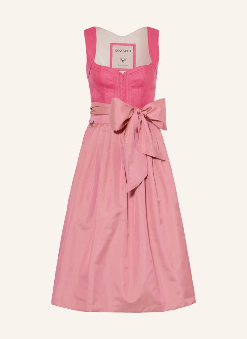 Cocovero Dirndl Nellie Mit Leinen pink von CocoVero