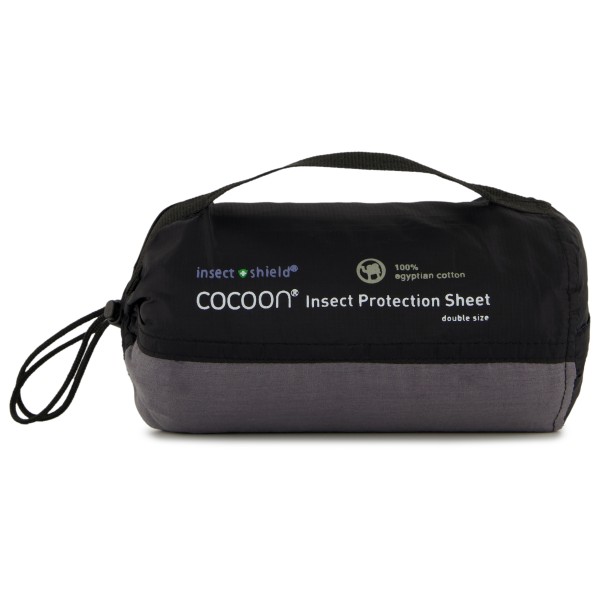 Cocoon - Insect Shield Protection Sheet - Reisedecke Gr 200 x 100 cm schwarz/grau von Cocoon