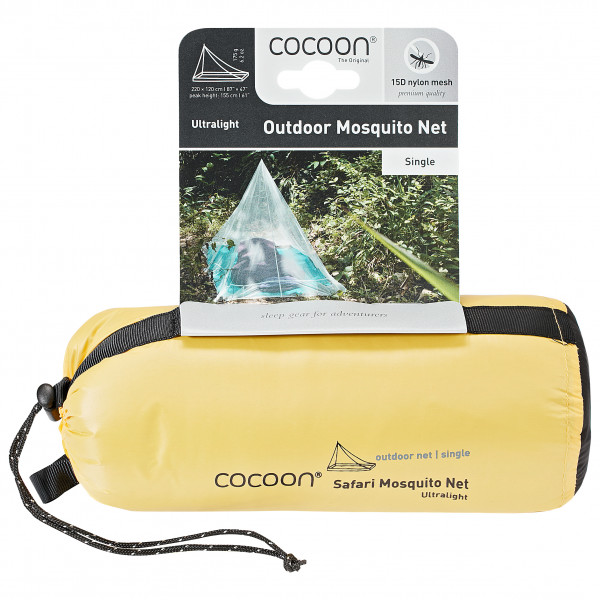 Cocoon - Mosquito Outdoor Net Ultralight - Moskitonetz Gr 220 x 120 cm grün von Cocoon