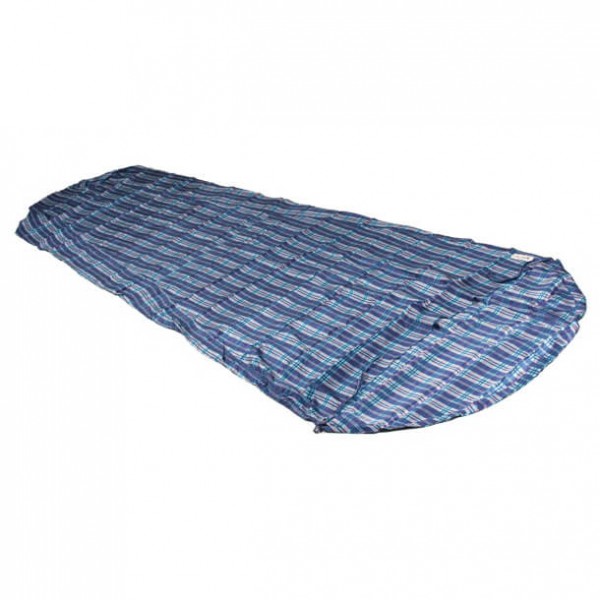 Cocoon - MummyLiner Silk - Reiseschlafsack Gr 241 x 90/56 cm blau/grau von Cocoon